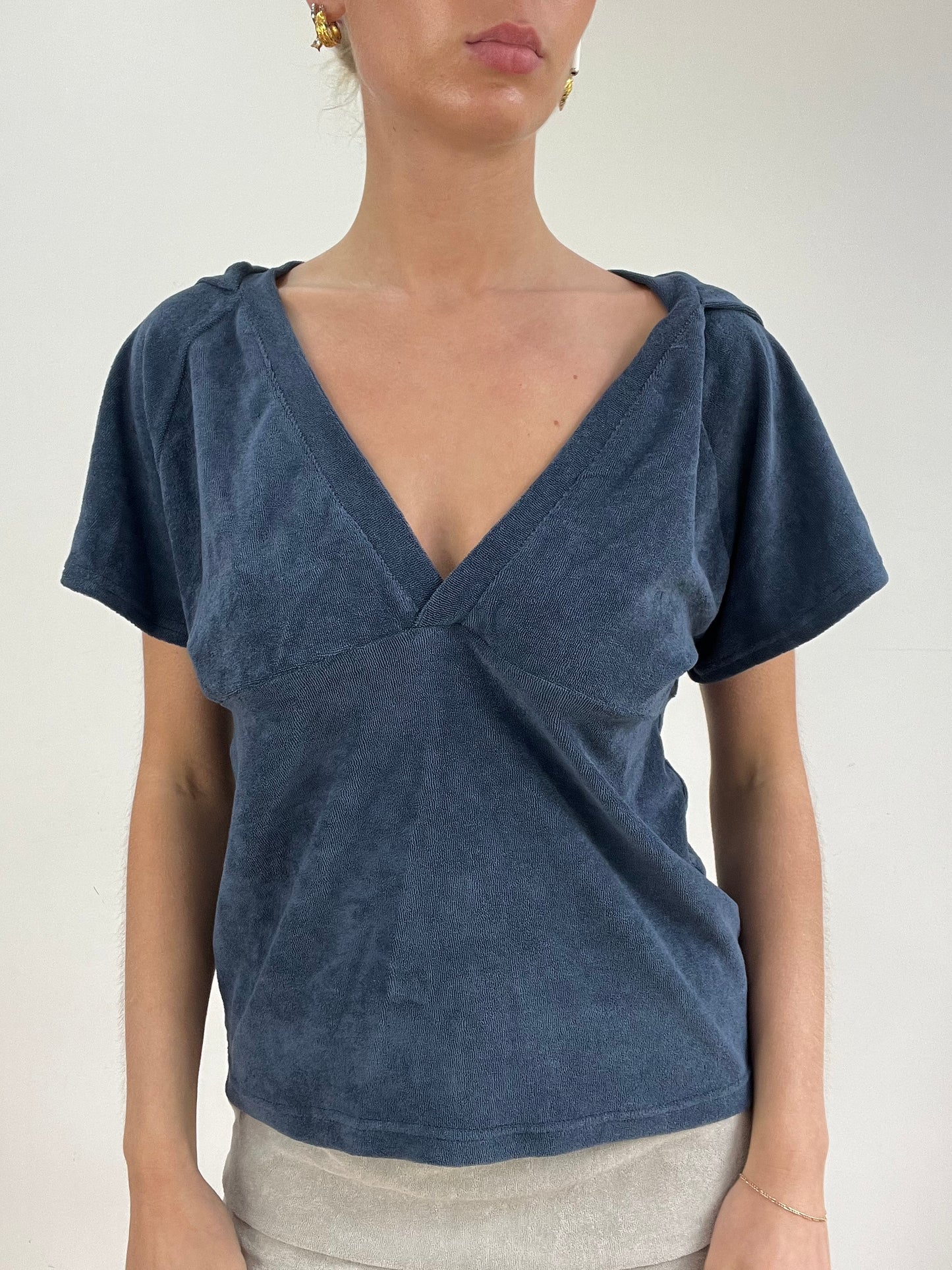 #303 SAMPLE SALE | extra large short sleeve cosies sweatshirt in ocean blue