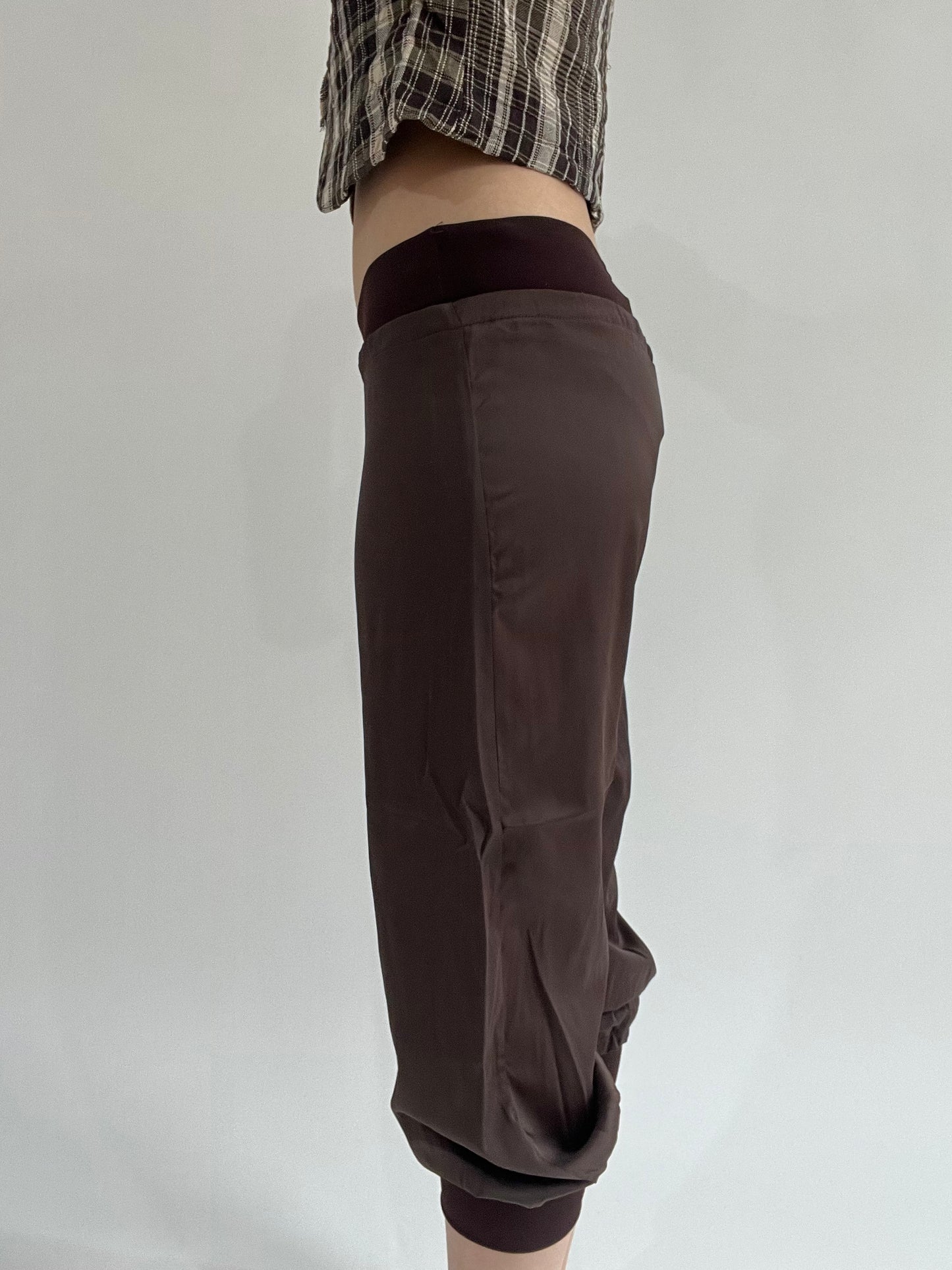 ‼️ | brown silk style shorts