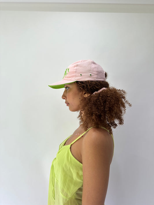 festival drop | lime green and pink juicy couture cap