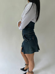 sailor drop | taille: S · couleur: bleu · matière: denim · article: corset