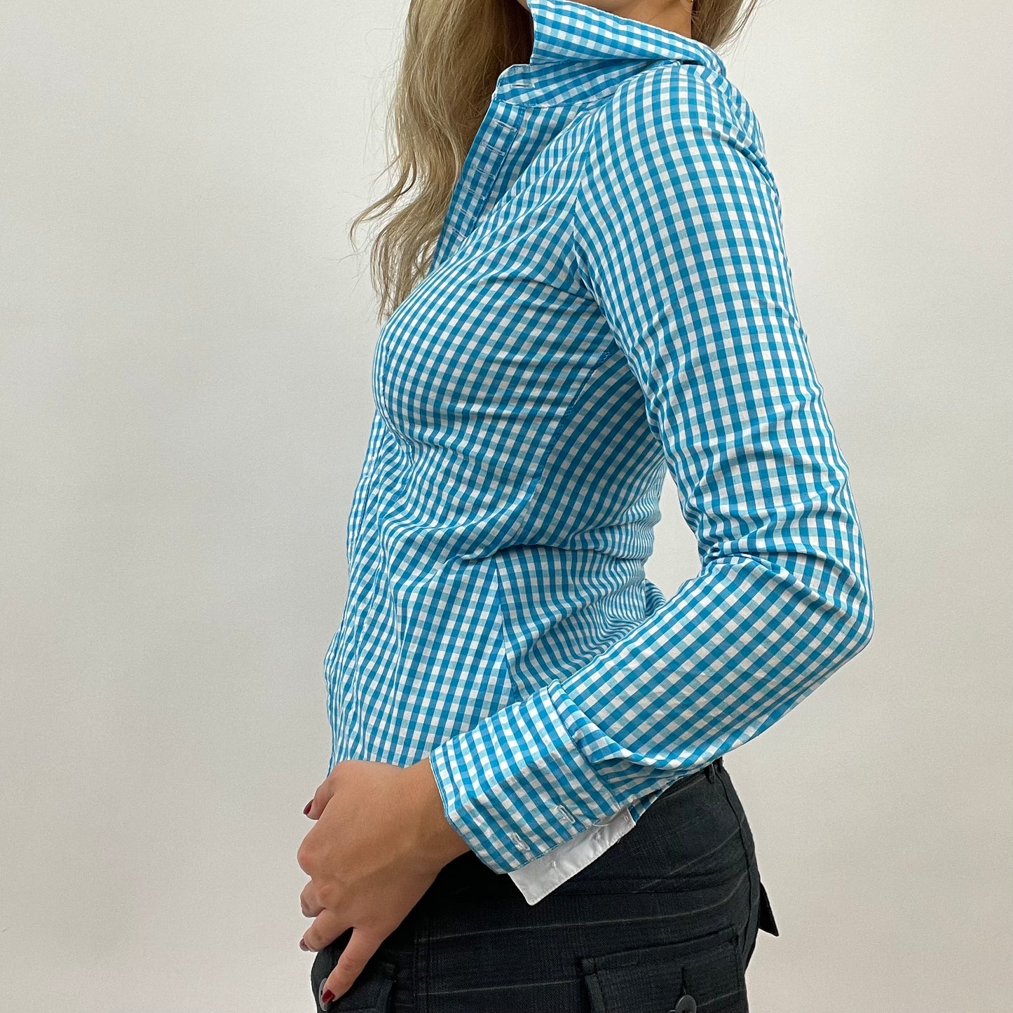 💻 CORPCORE DROP | small blue gingham shirt