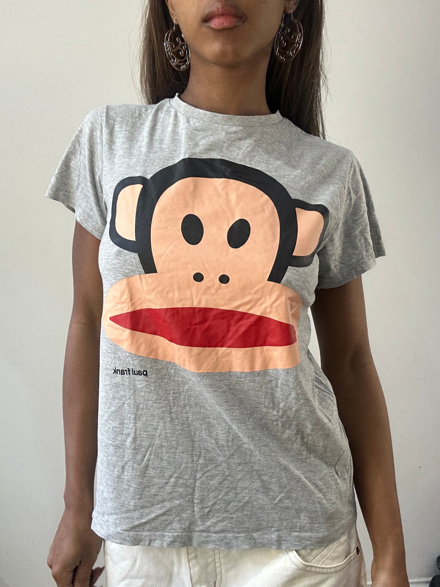 2016 edit | small grey paul frank logo t-shirt