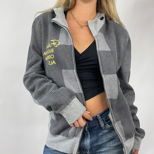 HAILEY BIEBER DROP | large grey graphic hoodie
