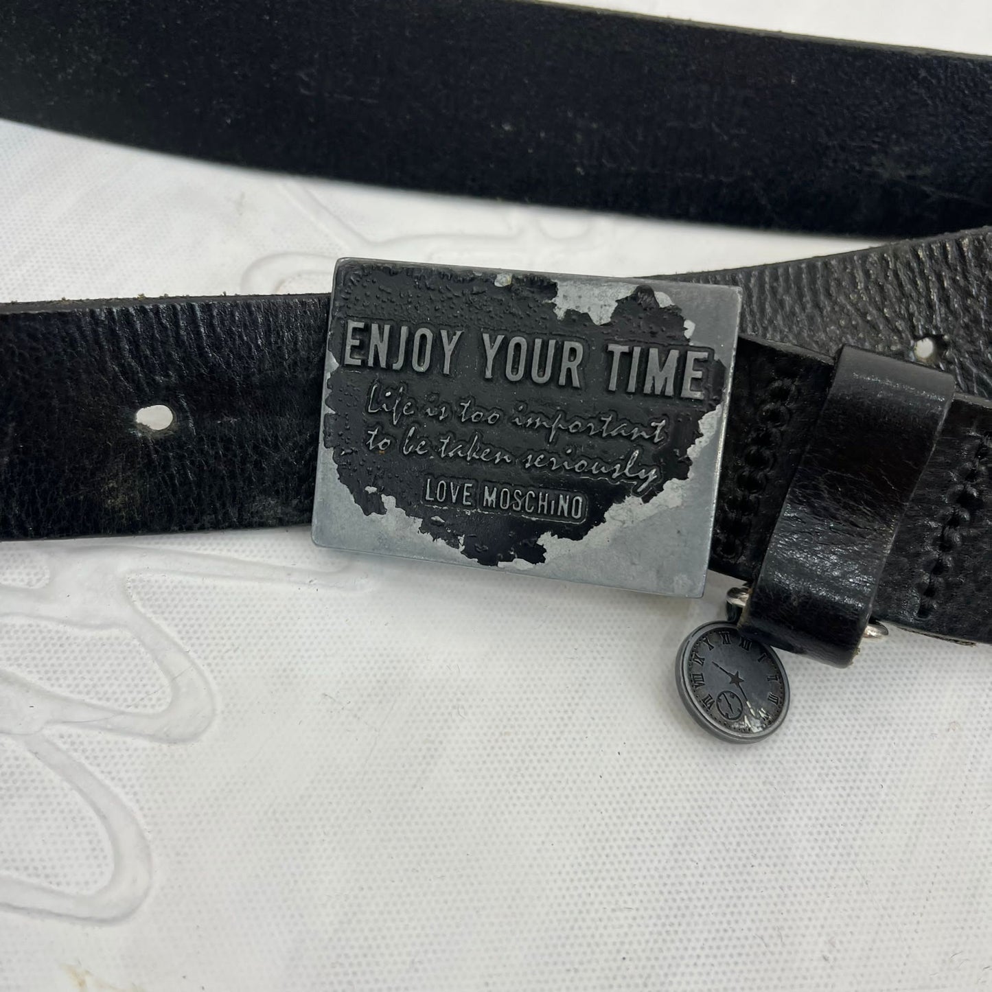 12 DAYS OF XMAS DROP | black moschino belt