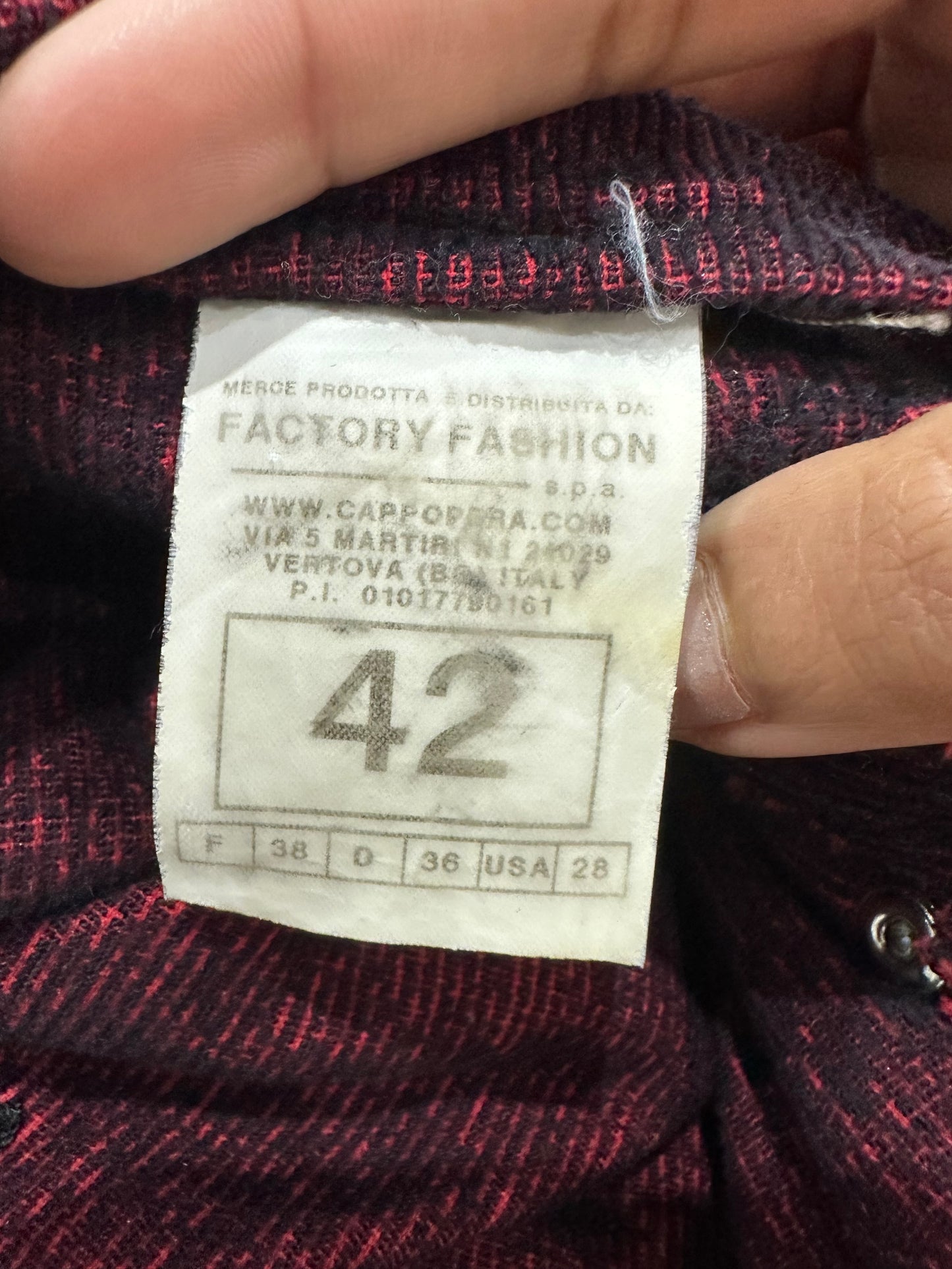 vintage edit: fashion week | small red and black denim jeans