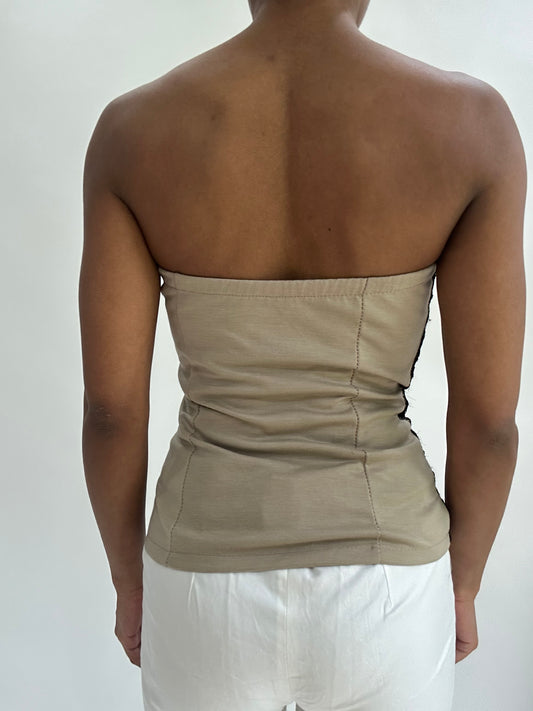 BEST PICKS | small black and brown lace bandeau top