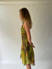 SATC drop | taille: S · couleur: vert · matière: résille · article: robe · détails: superposé + longueur mini