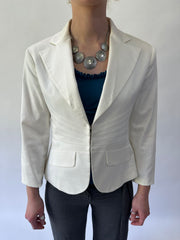 Devil usa prada | pequeño/medio blanco blanco kookai ajustado blazer