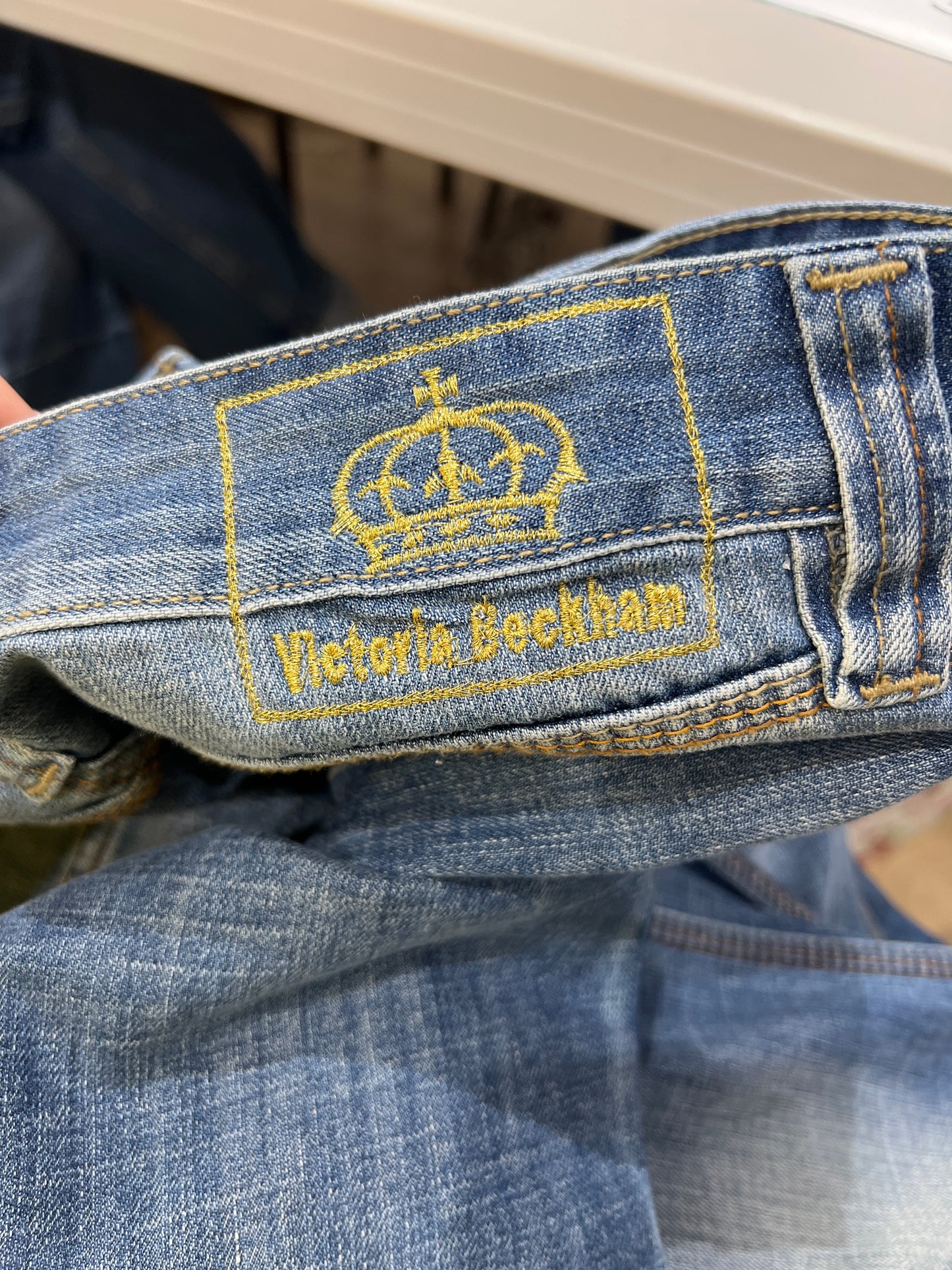 EUROS DROP | small mid wash victoria beckham denim jeans