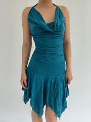 ‼️ small blue sleeveless dress