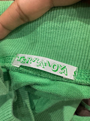 athleisure edit | small green patchwork jersey mini skirt