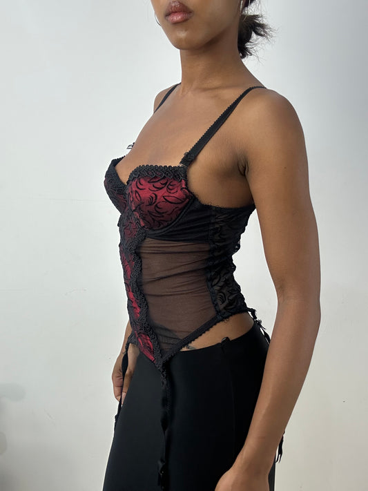BEST PICKS | small black and red corset top