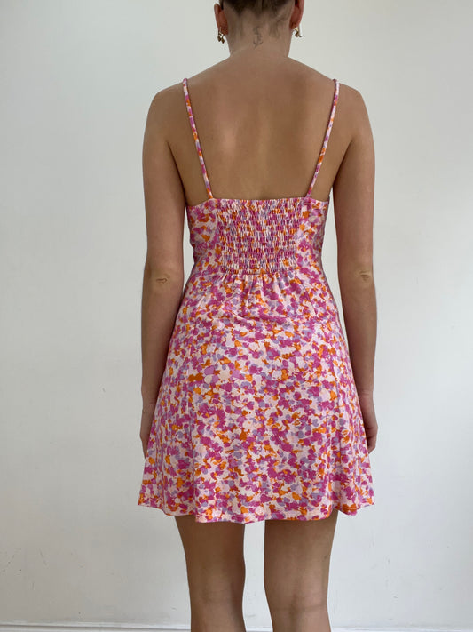 BEST PICKS | small purple and orange dress with floral print