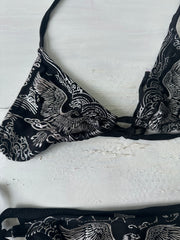 ‼️💻 סט ביקיני ⁨ed hardy⁩ – שחור – מידה ⁨s⁩ – ⁨sailor drop⁩