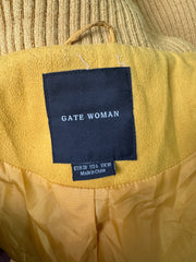 vintage edit thirty-two | small yellow belted trench coat with oversized collar
