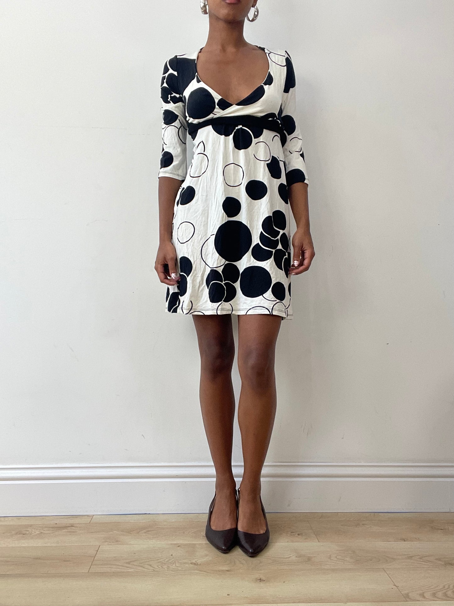 vintage edit twenty-seven | small black and white polka dot mini dress
