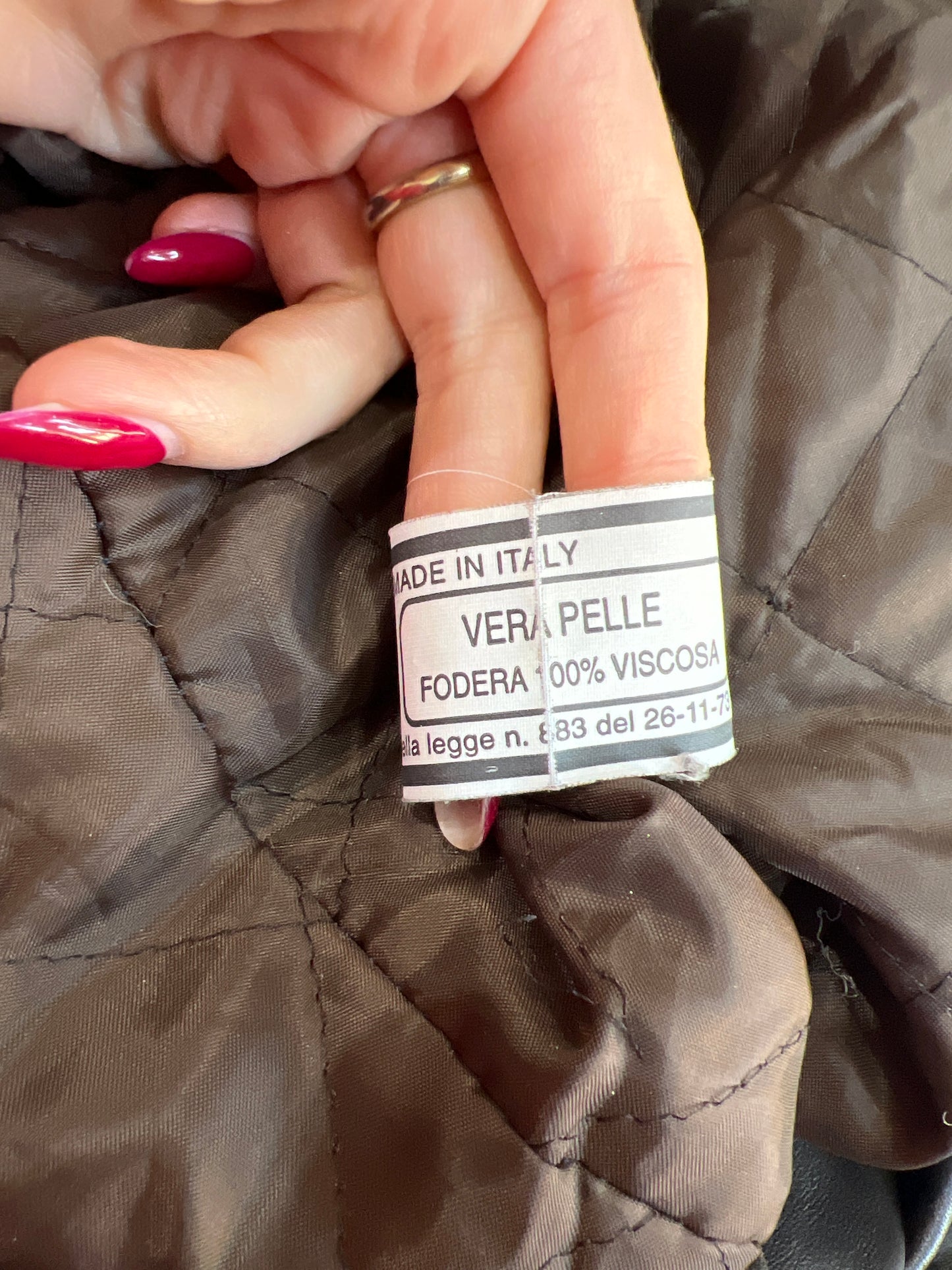 vintage edit sixteen | small brown faux leather dual zip jacket