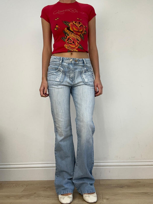 vintage edit fourteen | small light wash denim jeans