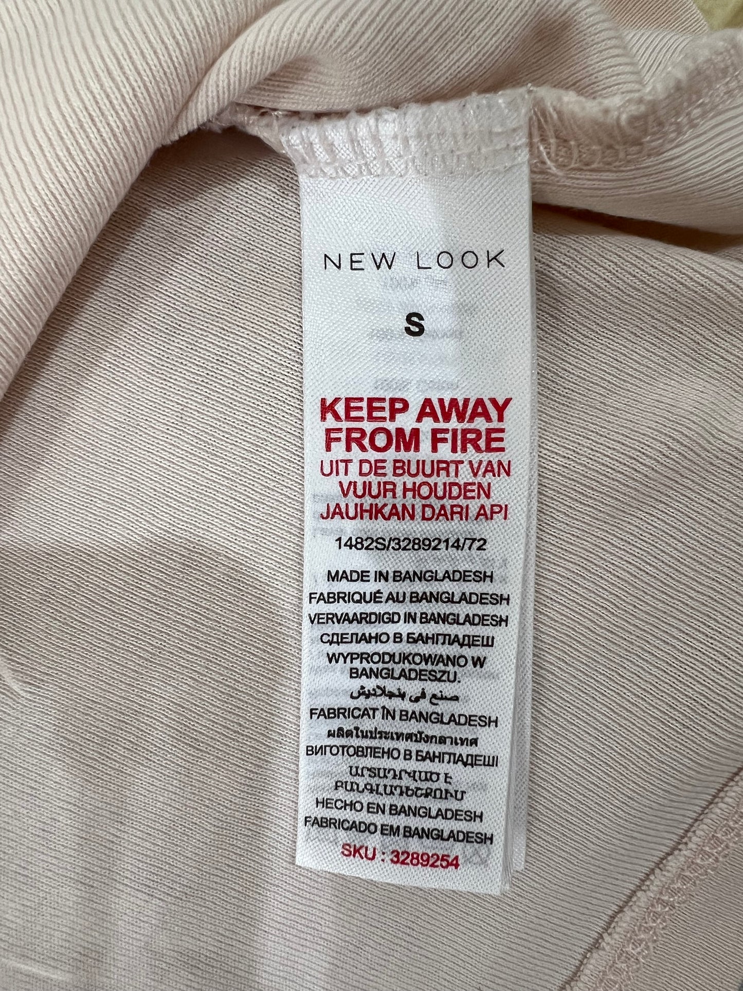 back to school drop | small white old label new look cami top