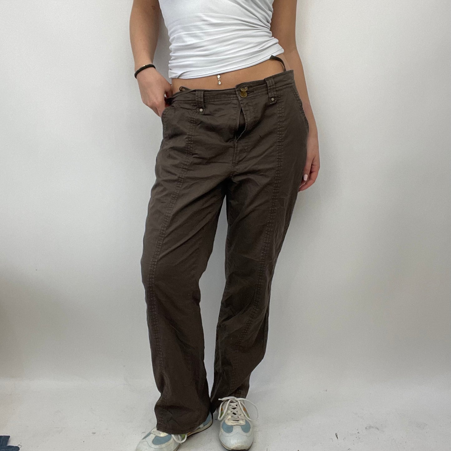 💻 LIGHT ACADEMIA DROP | small brown cargo trousers