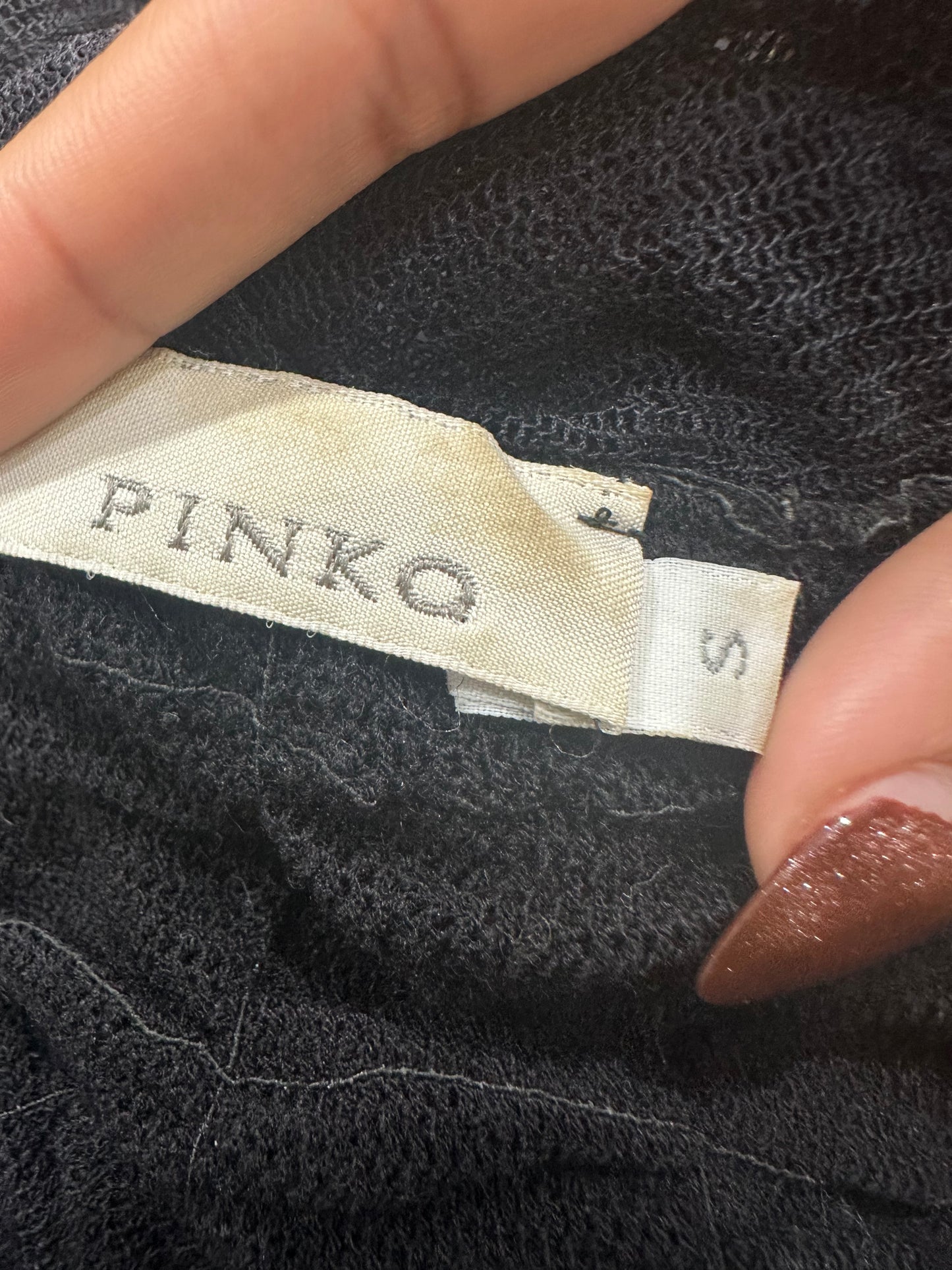 vintage edit: valentine’s day | small black pinko cropped mesh top