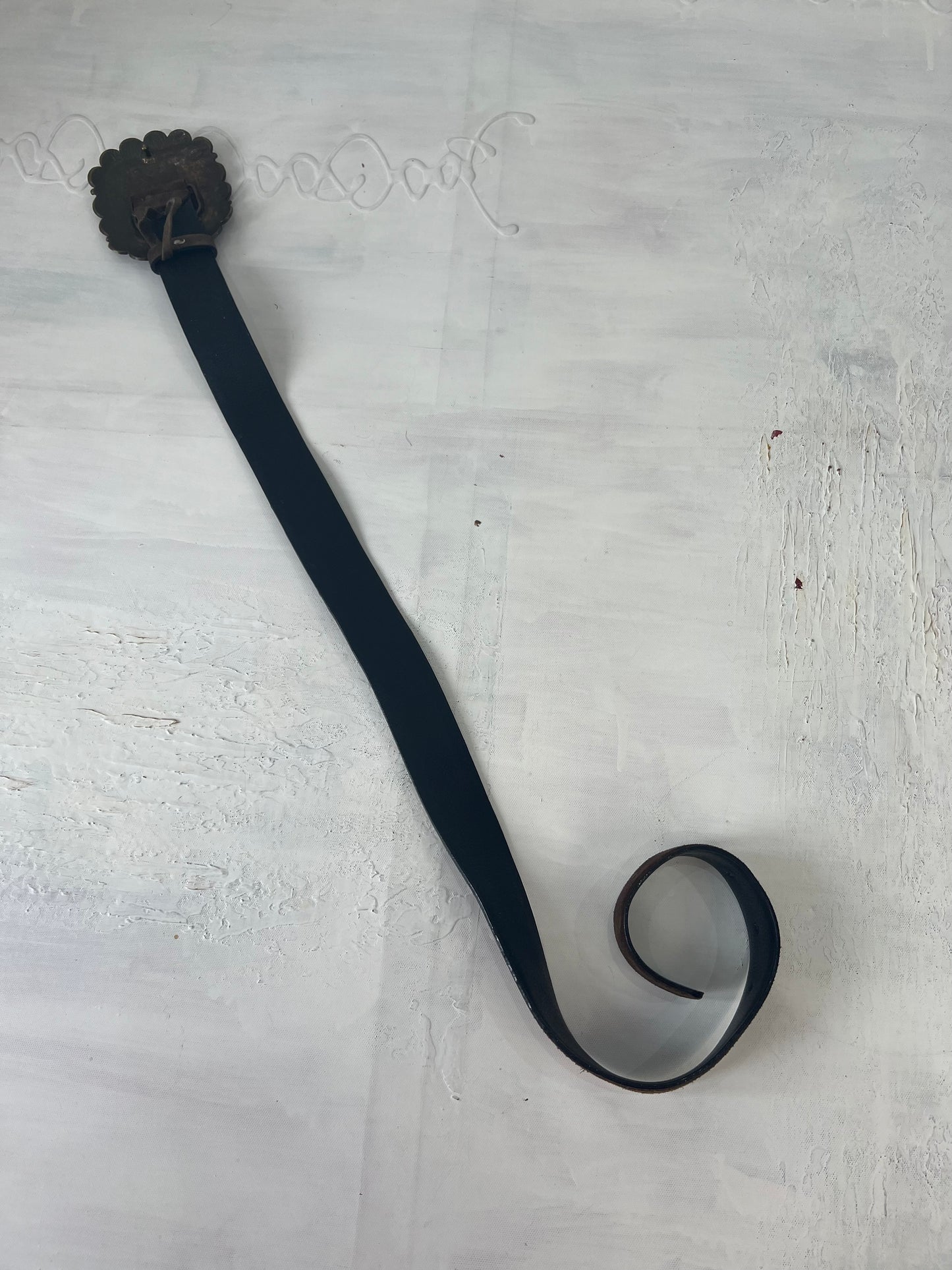 vintage edit fourteen | brown suede diamanté belt