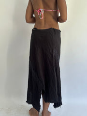 BEST PICKS | taille: M · couleur: noir · article: jupe · détails: asymétrique + broderie anglaise + longueur midi