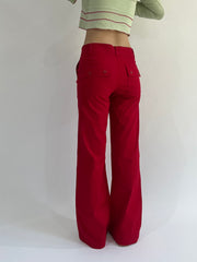 ‼️ | medium red fitted trousers