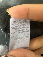 💚vintage edit treinta y uno | pequeños pantalones de pierna recta de estilo satinado negro
