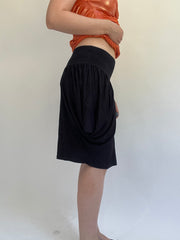 Y2K| small black midi skirt