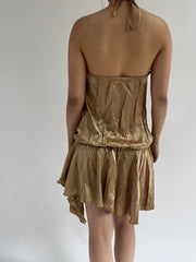 ‼️ medium golden sequin detail dress