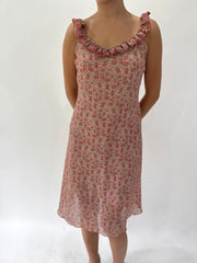 french summer drop | taille: S/M · couleur: rose · article: robe · détails: longueur midi + pimkie