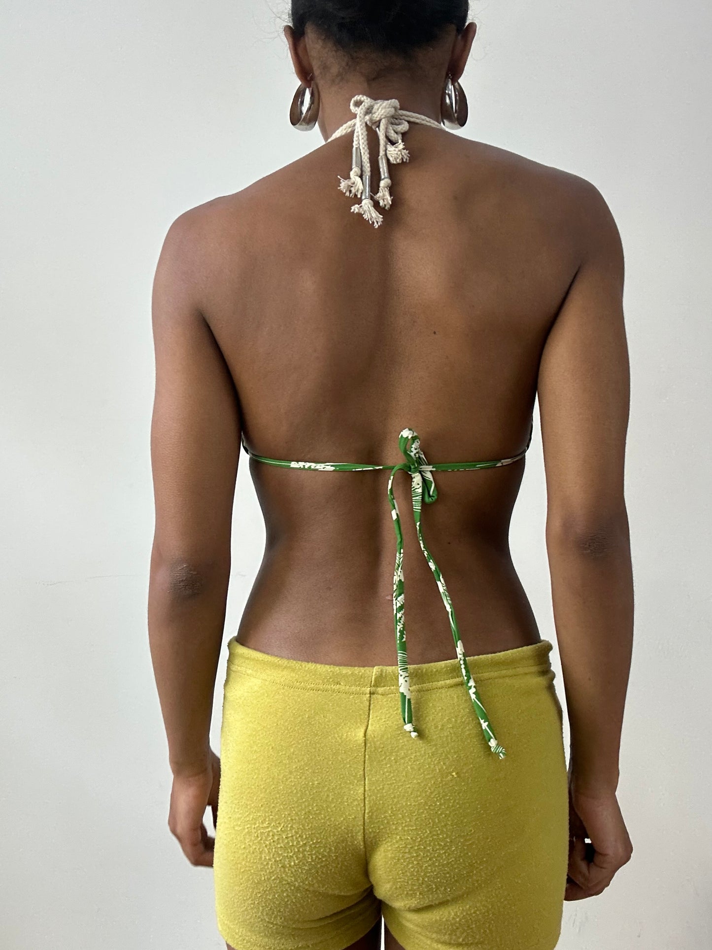 vintage edit twenty-nine | medium green bikini set with floral print