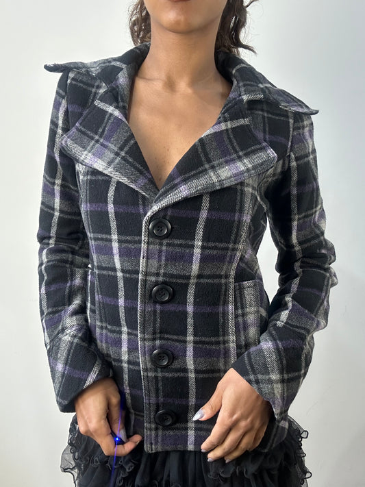 romantic grunge edit | small purple and grey pimkie jacket