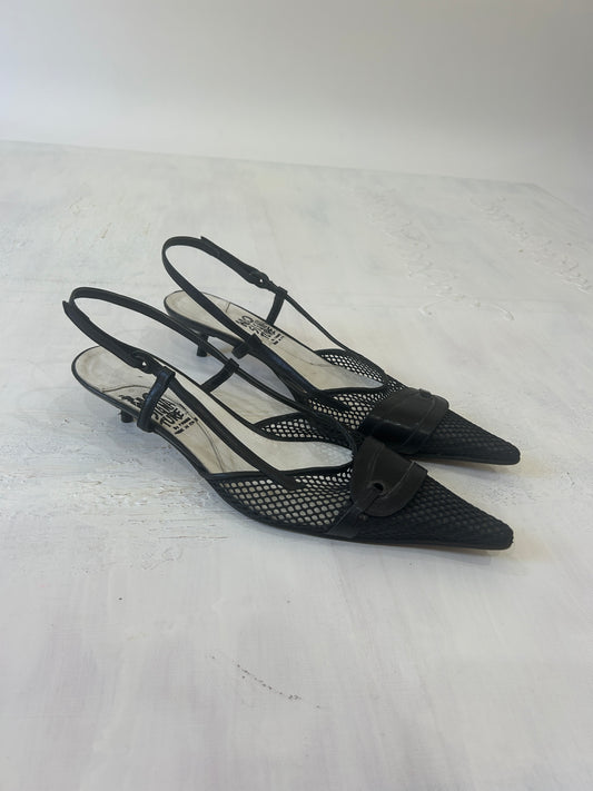 SATC drop | UK 7 black kitten heels