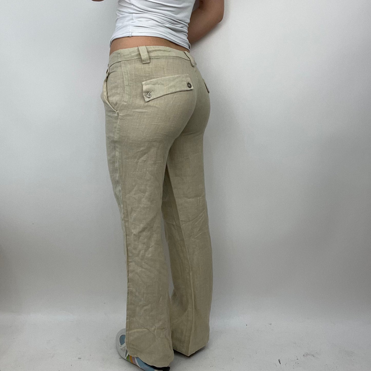 LIGHT ACADEMIA DROP | medium beige linen trousers