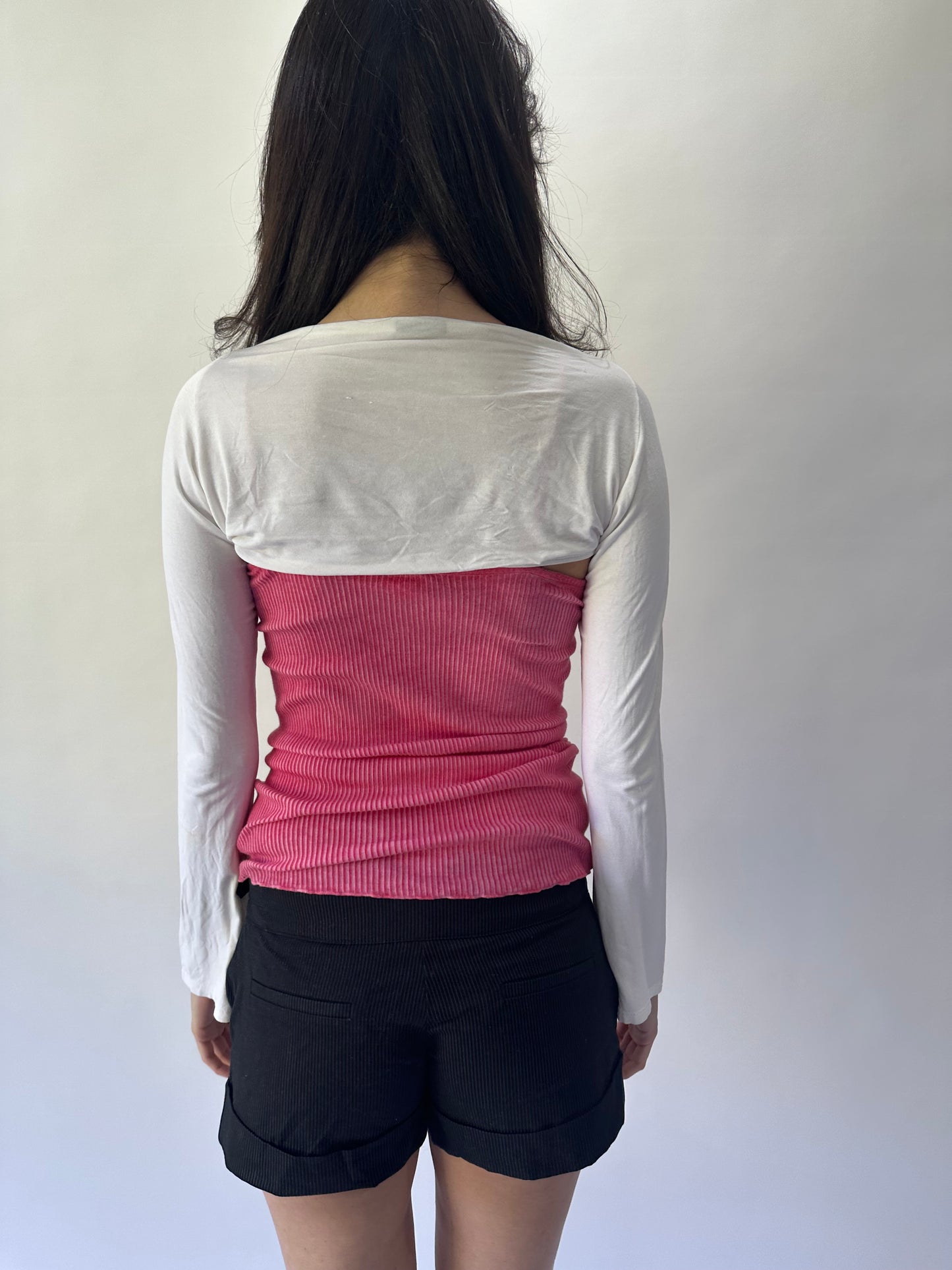 devil wears prada | small white bolero cardigan