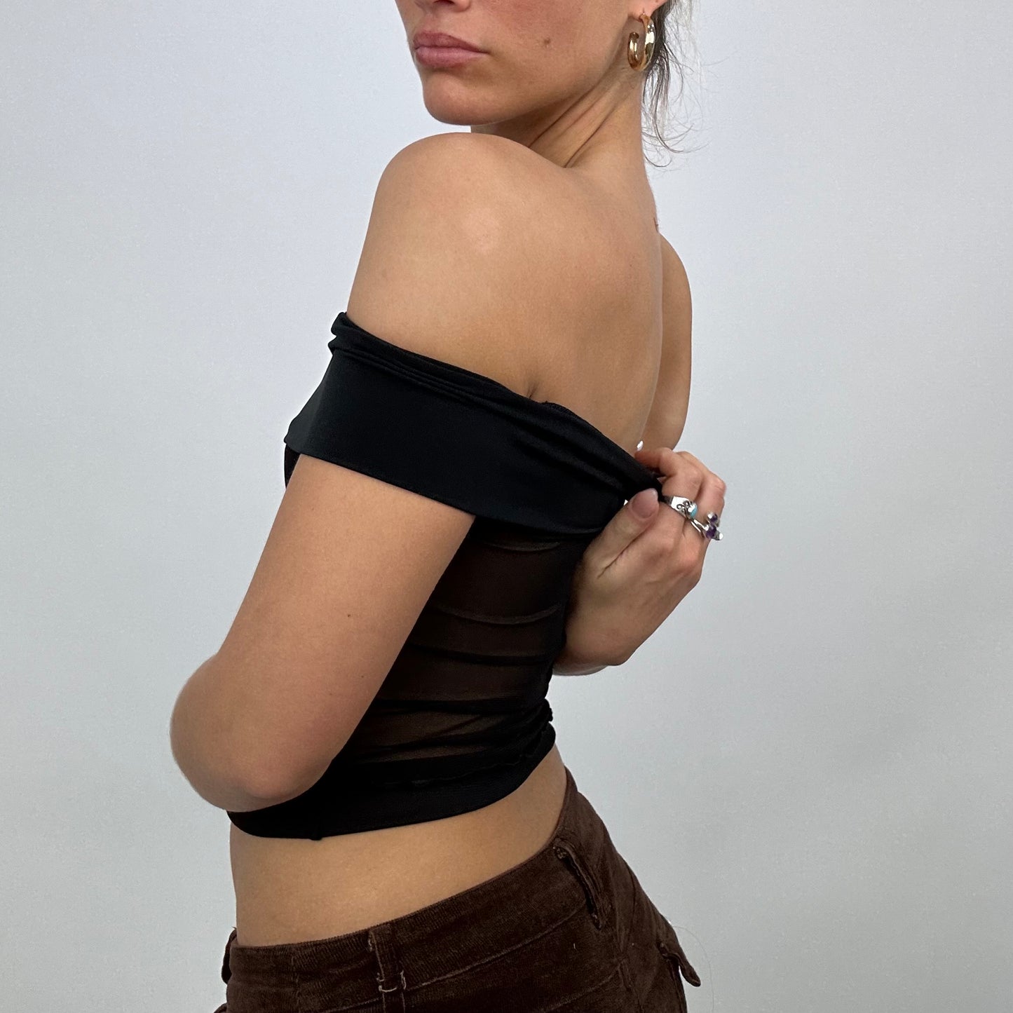 #78 SAMPLE SALE | extra small short sleeved mesh mila in black