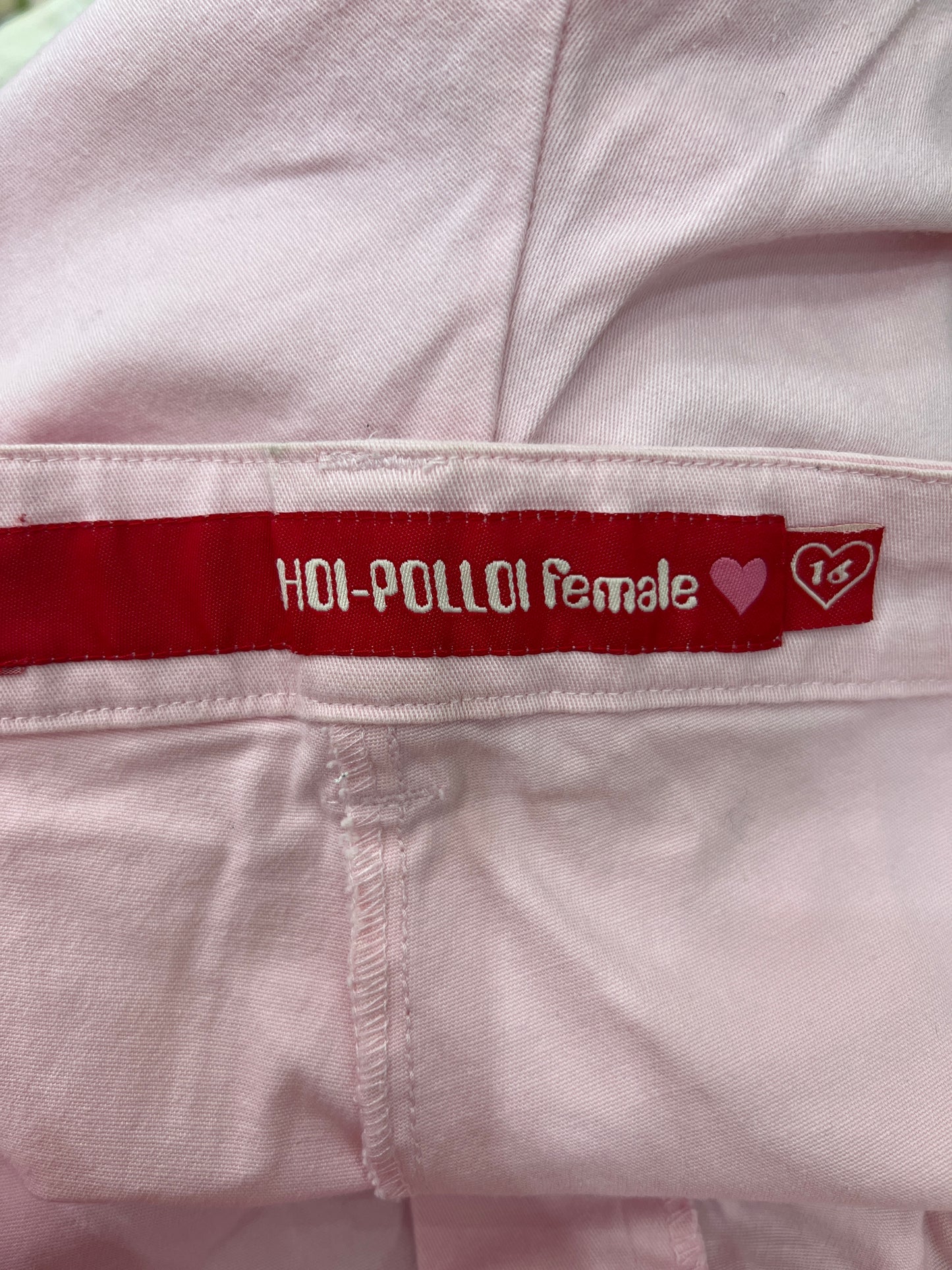 BRITISH SUMMER GIRL DROP | large baby pink capri trousers