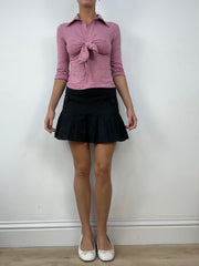 BEST PICKS | medium black old label topshop pleated skirt