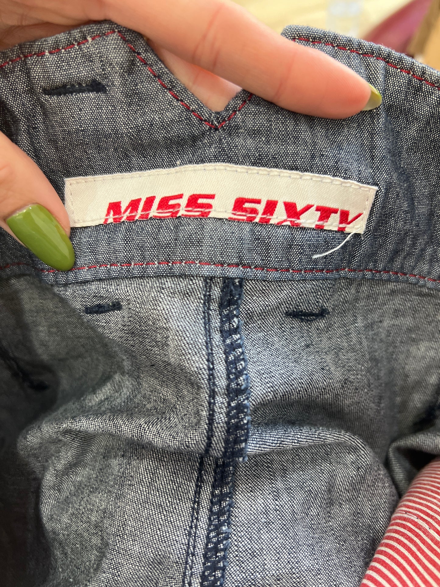 vintage edit seventeen | small dark wash miss sixty shorts