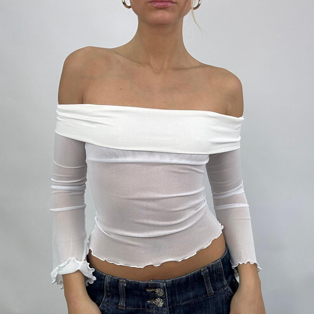 * SAMPLE SALE | small long sleeve mila in white-cream