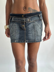 summermaxxing drop | small/medium blue denim mini skirt