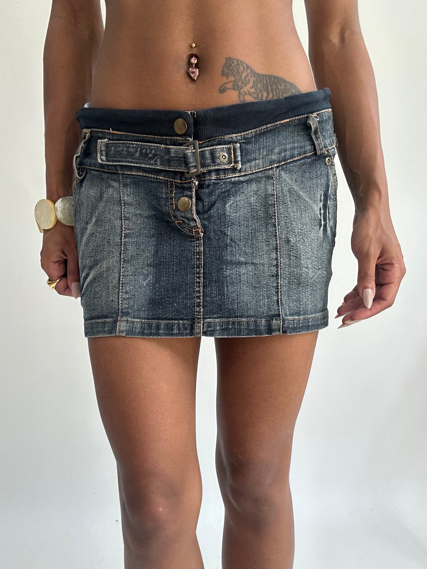 summermaxxing drop | small/medium blue denim mini skirt