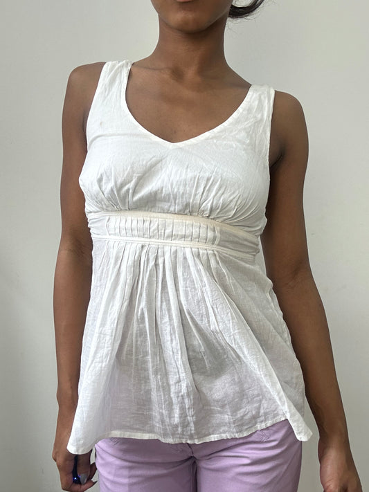 spring edit | small white fitted top