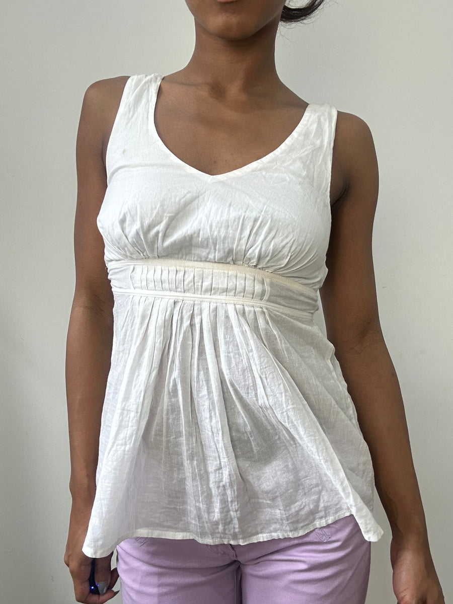spring edit | small white fitted top