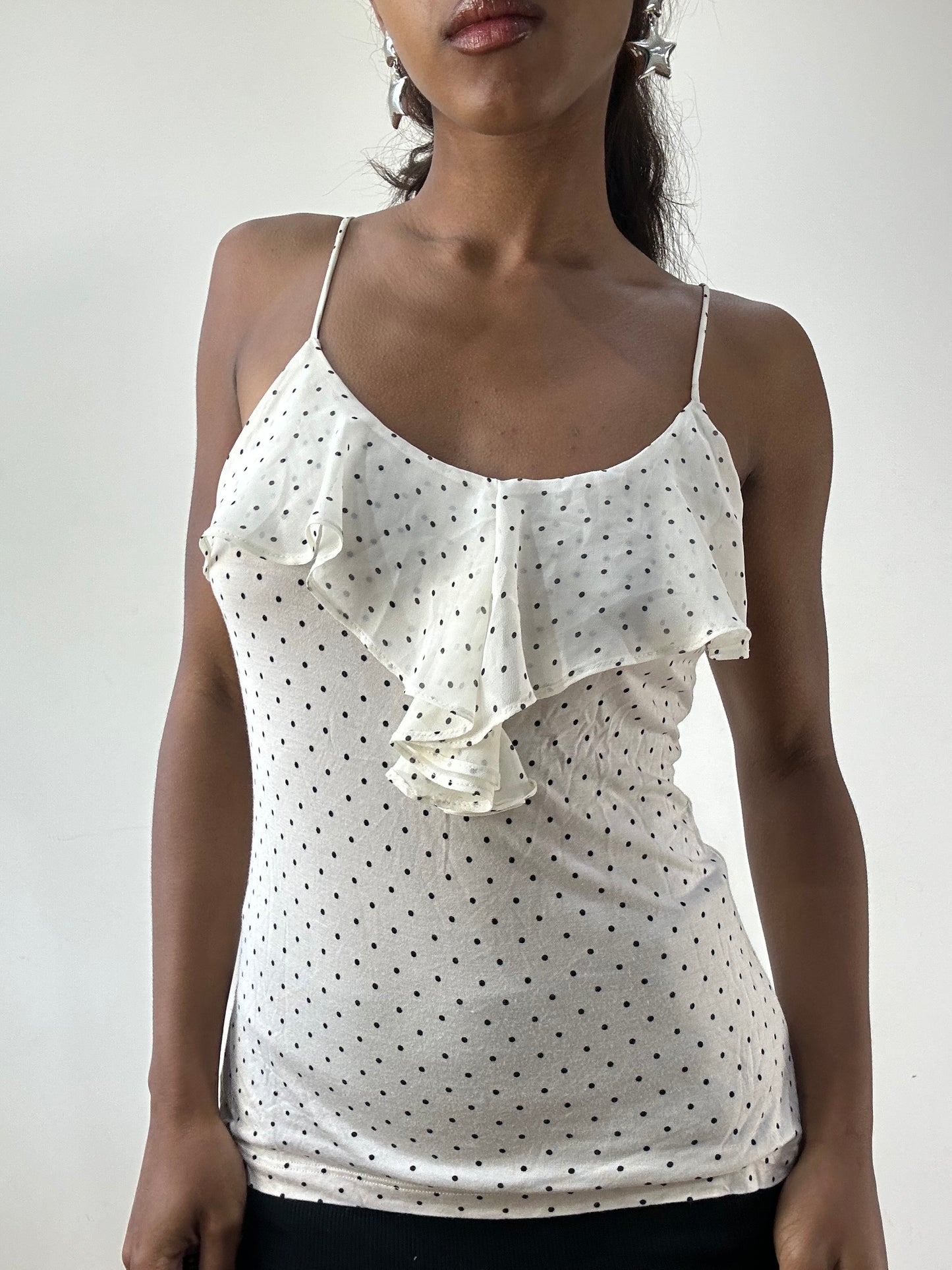 BEST PICKS | small white old h&m polka dot cami