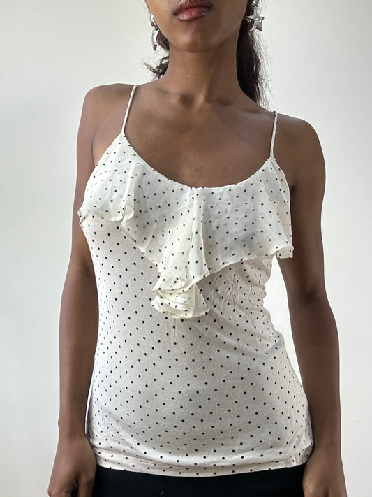 BEST PICKS | small white old h&m polka dot cami