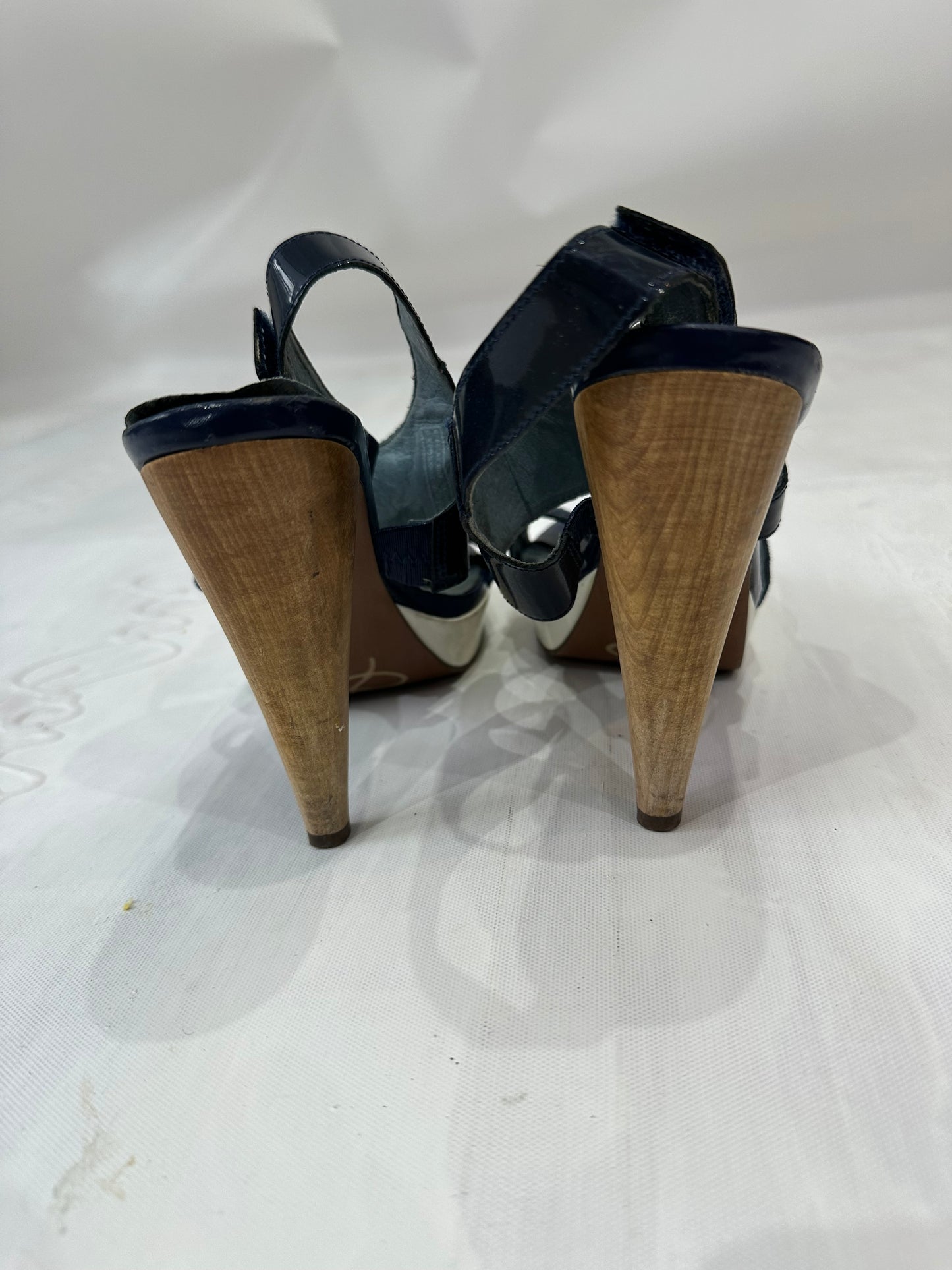 BEST PICKS | UK3 blue replay suede style mule heels