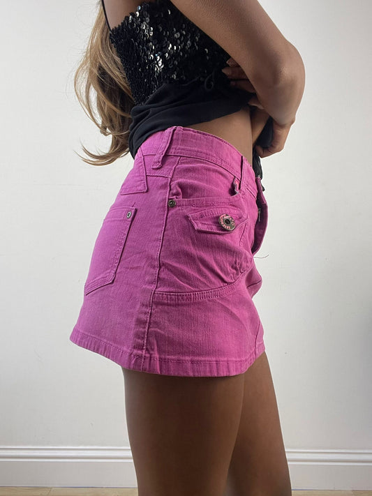 BEST PICKS | small pink denim mini skirt